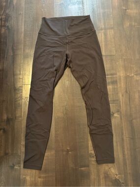 lululemon athletica high-waist brown leggings
